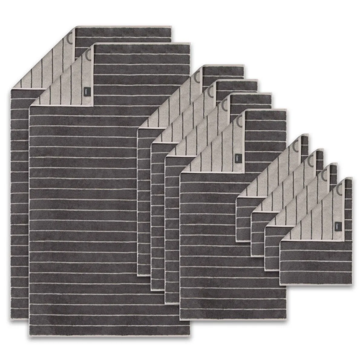 CAWÖ Handtuch Set, 10-tlg. - C Balance, 2x Duschtuch, 4x Handtuch, 4x Gästetuch