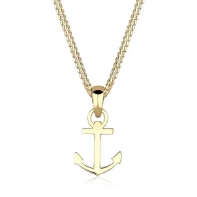   Elli  Halskette Anker Heimatsymbol 585 Gelbgold gold  Mittellange Halskette 