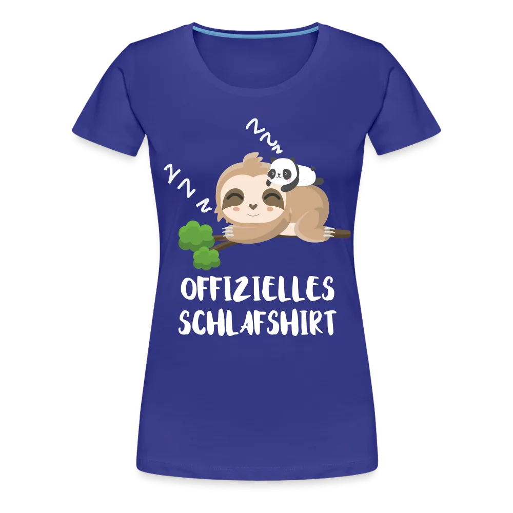 Faultier Müde Offizielles Schlafshirt Lustiges Premium T-Shirt