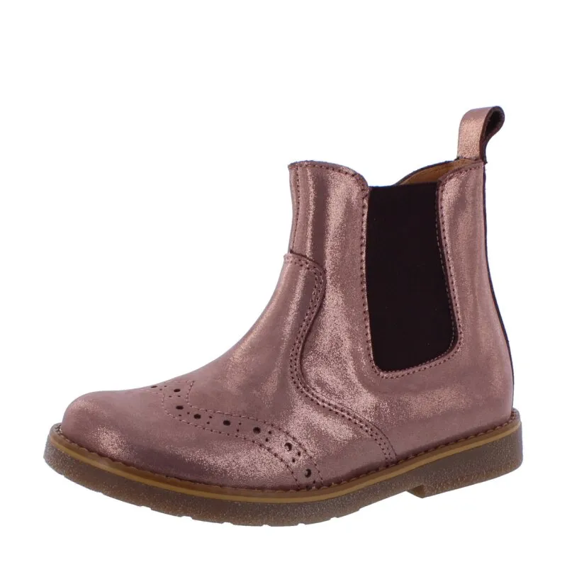 Froddo Chelys Brogue Stiefelette pink gold rosa Reißverschluß