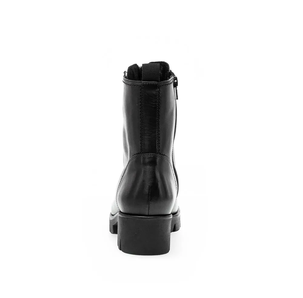 Gabor Biker- Boots Leder Wechselfußbett schwarz S23 31.716.27