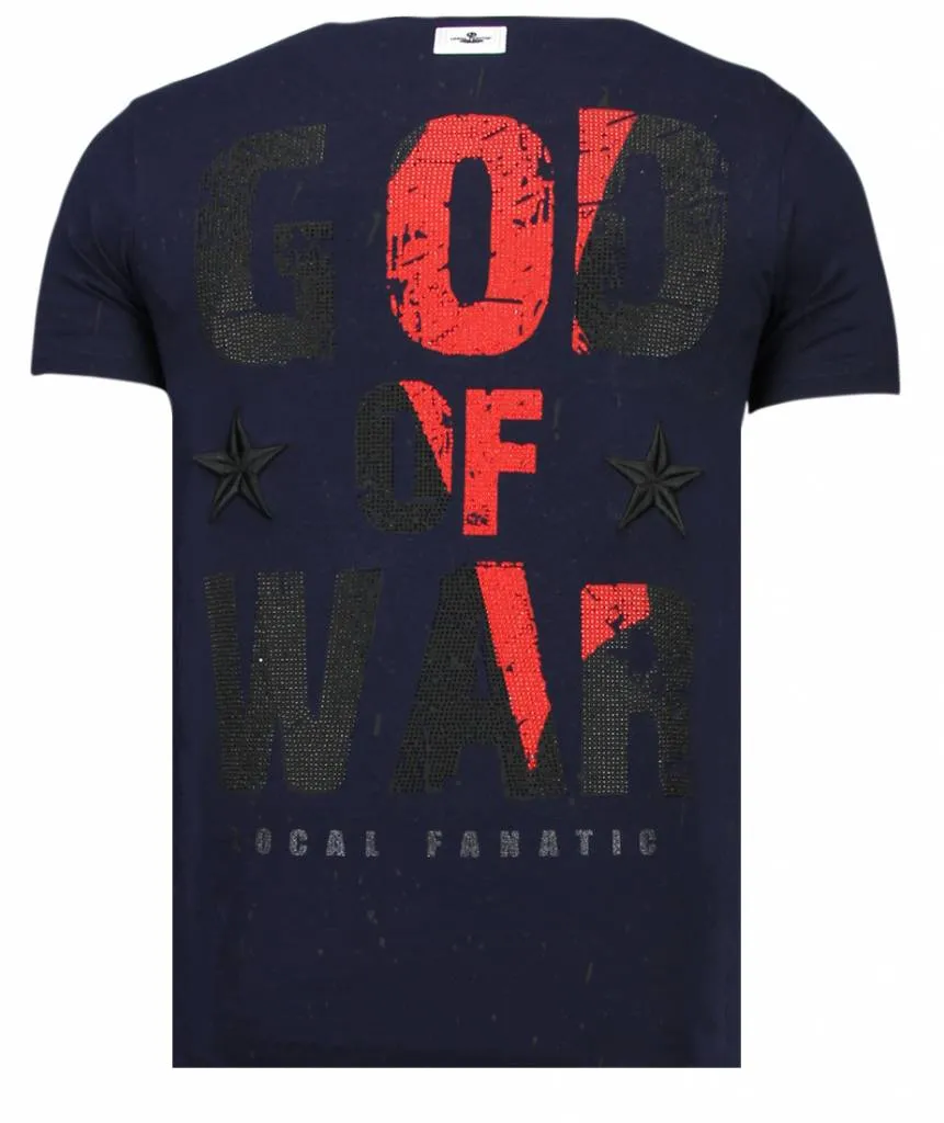 God Of War - Strass T-shirt - Blau