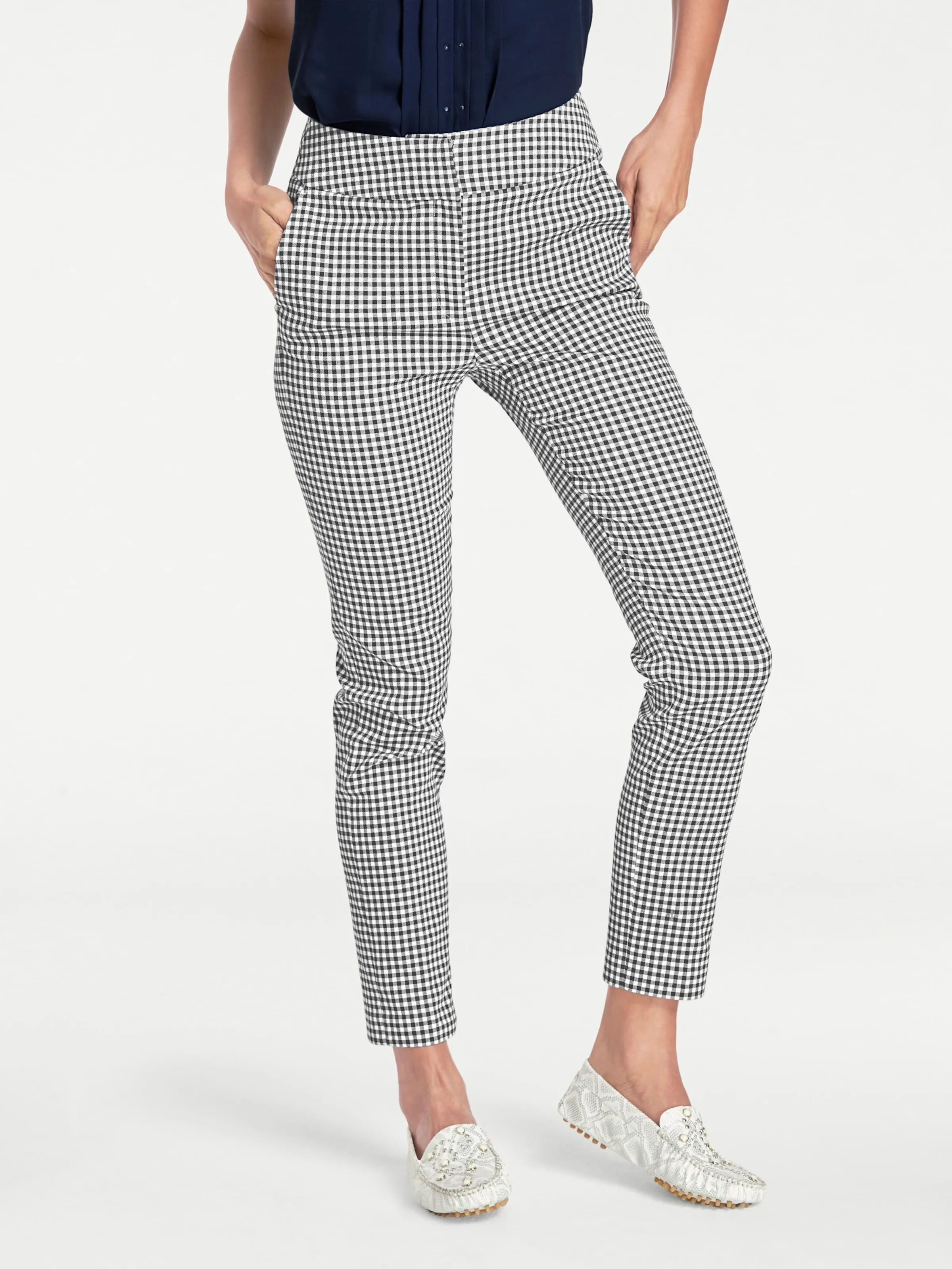 heine Hose in schwarz-weiß