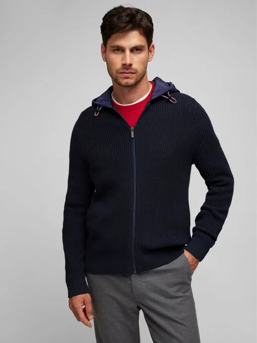 Herren Strick Hoodie