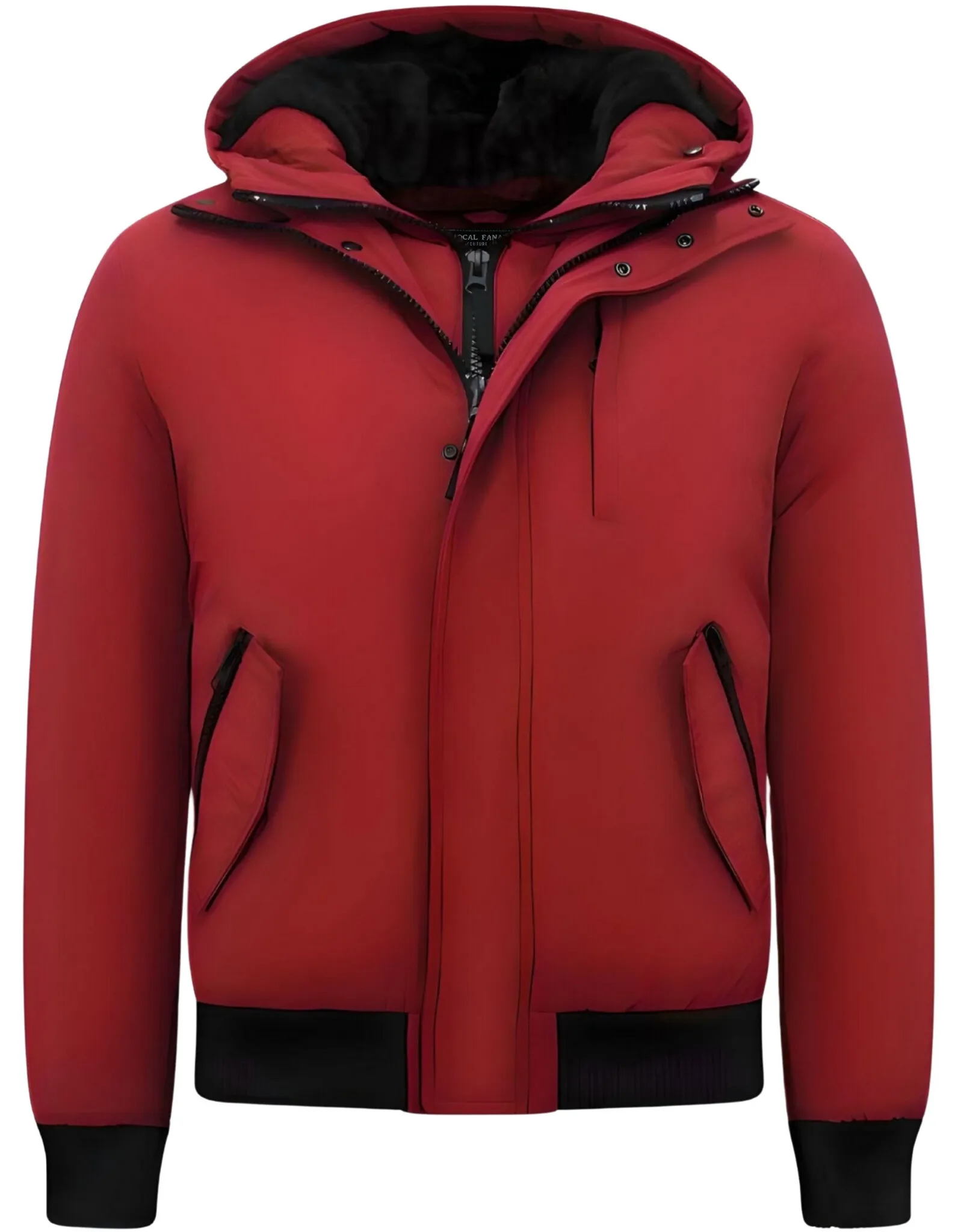 Kurz Jacke Herren Tailliert - Rot