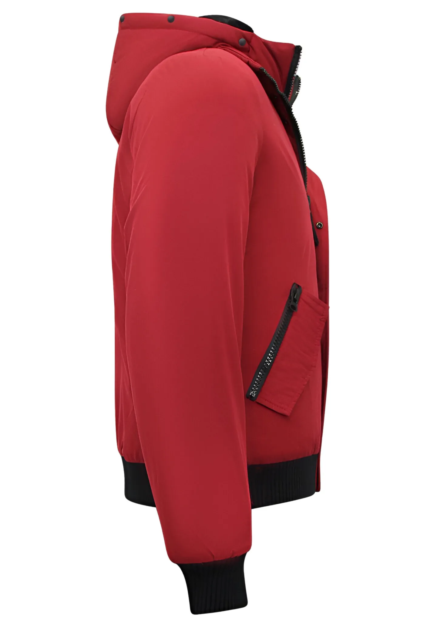 Kurz Jacke Herren Tailliert - Rot