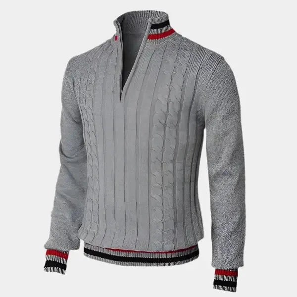 Max | Rollkragenpullover mit halbem Reißverschluss
