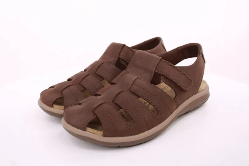PETER ERIKSON Herren Sandale Schuhspitze geschlossen Leder braun S14 AR-52