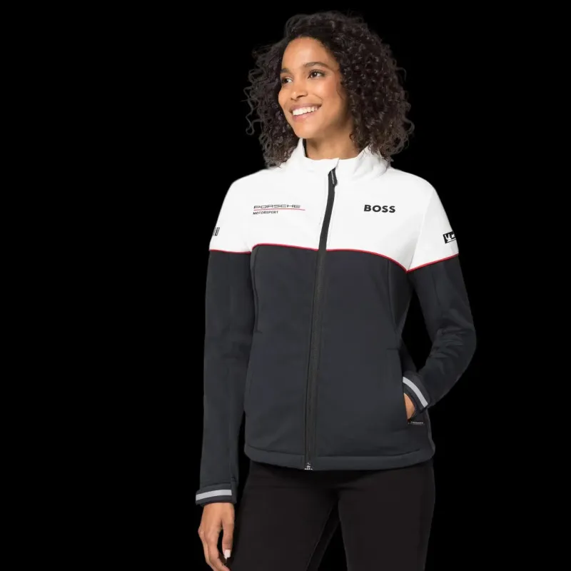 Porsche Motorsport Jacke BOSS Softshell Jacke schwarz / weiß WAP4360P0MS - Damen