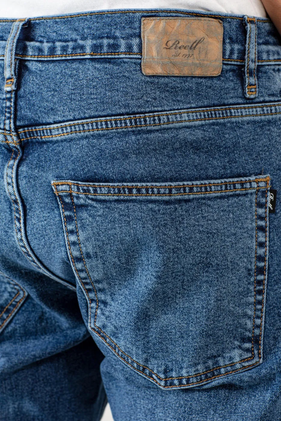 Reell Barfly Jeans Straight Fit Retro Mid Blue