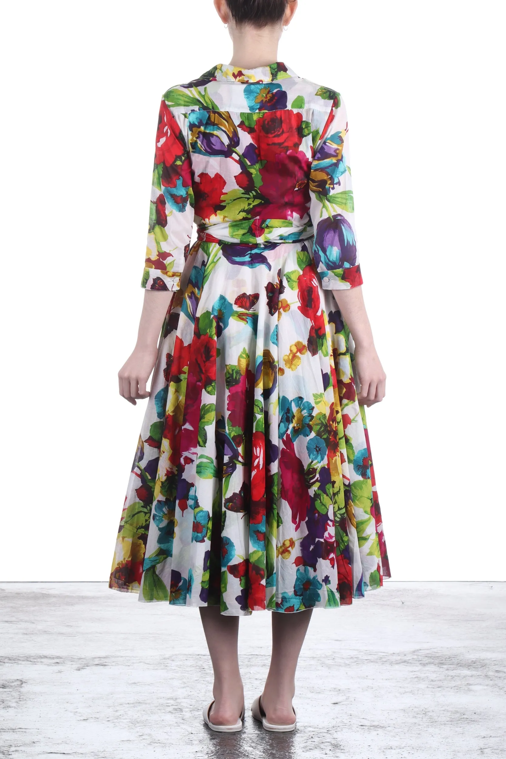 SAMANTHA SUNG Damen Kleid ASTER mit floralem Print
