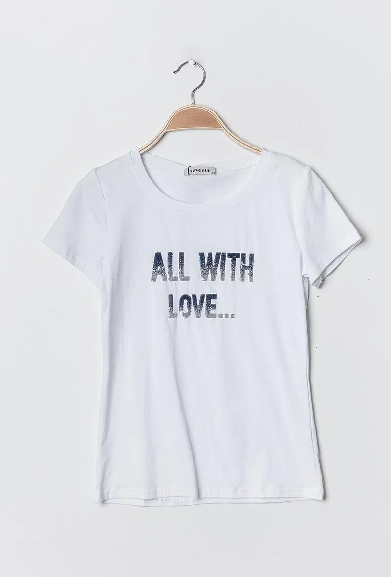 T-shirt ALL WITH LOVE