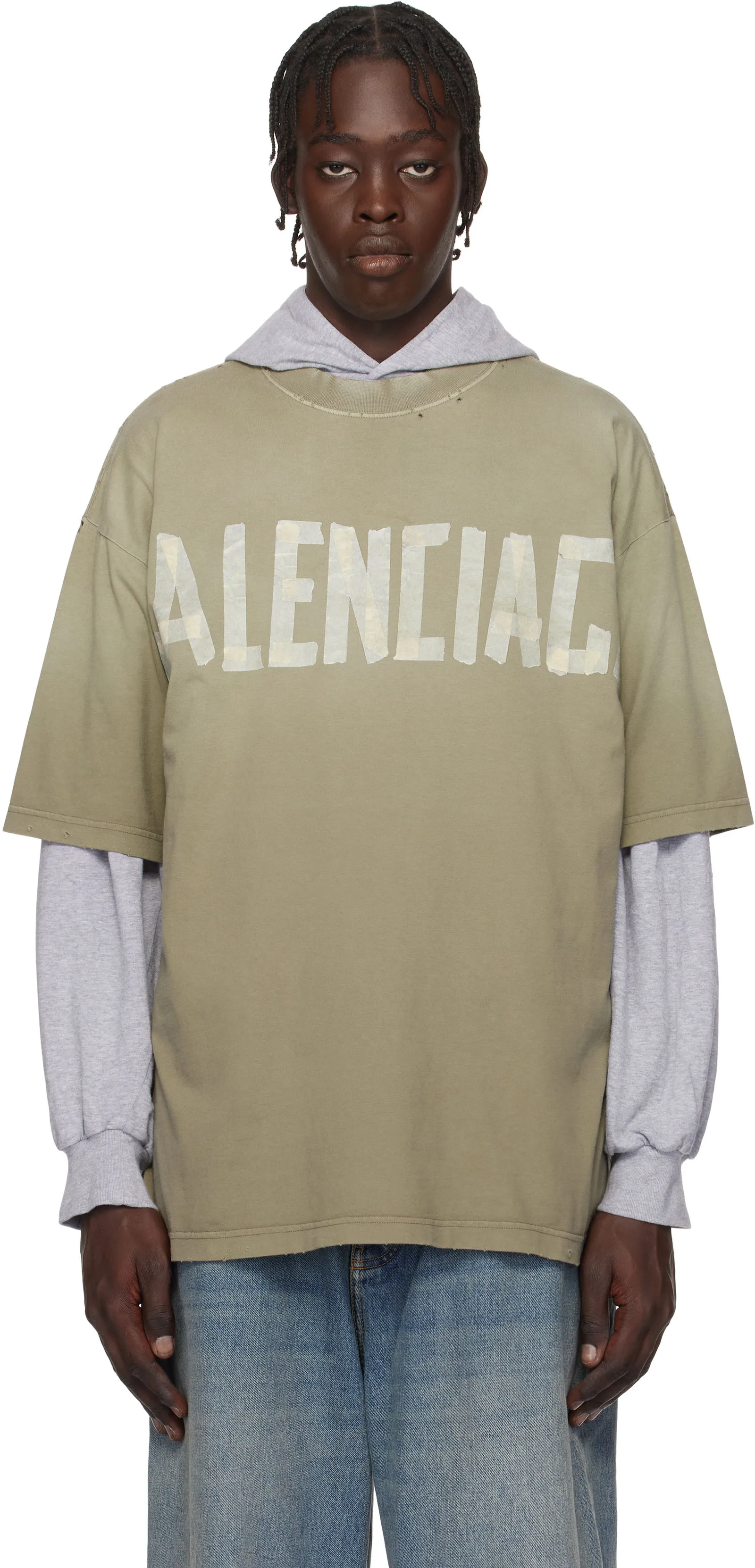 T-shirt Balenciaga New Tape Type Medium Fit T-Shirt 739784TOVA9