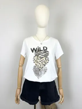 T-Shirt mit „WILD“-Aufdruck