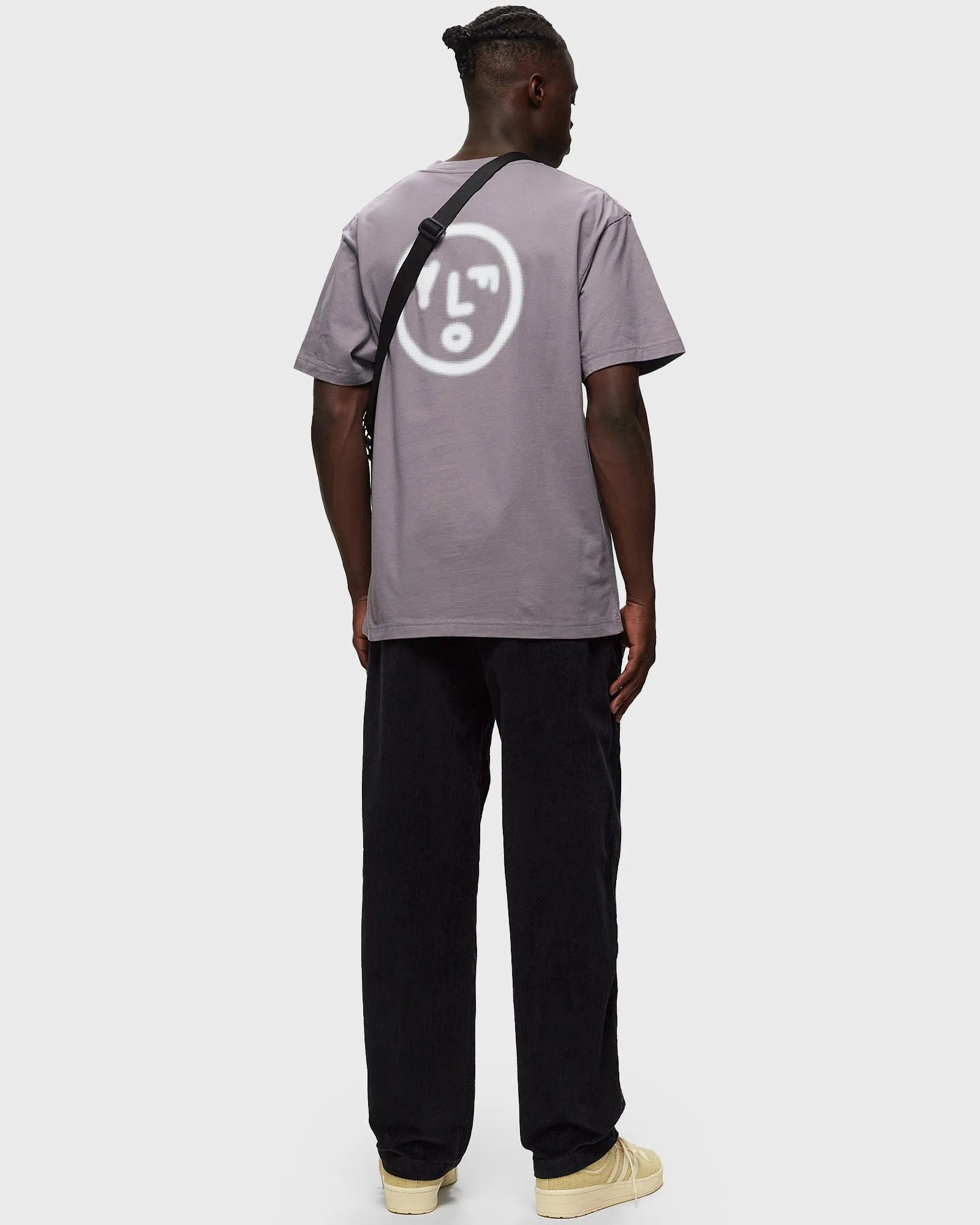 T-shirt ØLÅF PIXELATED FACE TEE M160101-STONE-GREY