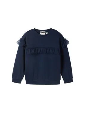 Tüll Sweatshirt mit Bio-Baumwolle