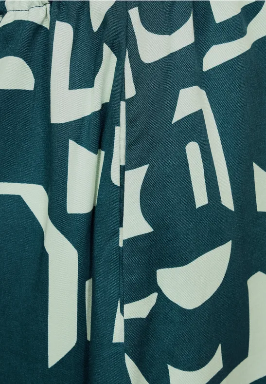 Viskose Kleid mit Print